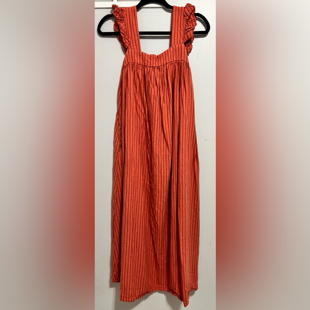 A New Day Orange Maxi Striped Dress